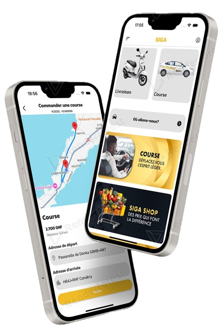 Personne utilisant l'application SIGA